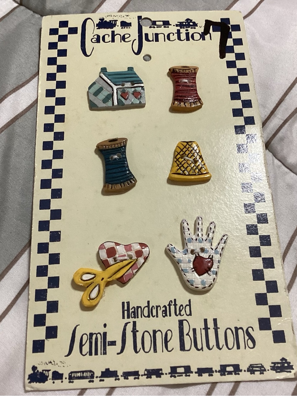 Handcrafted Semi-Stone Buttons - Multicolor